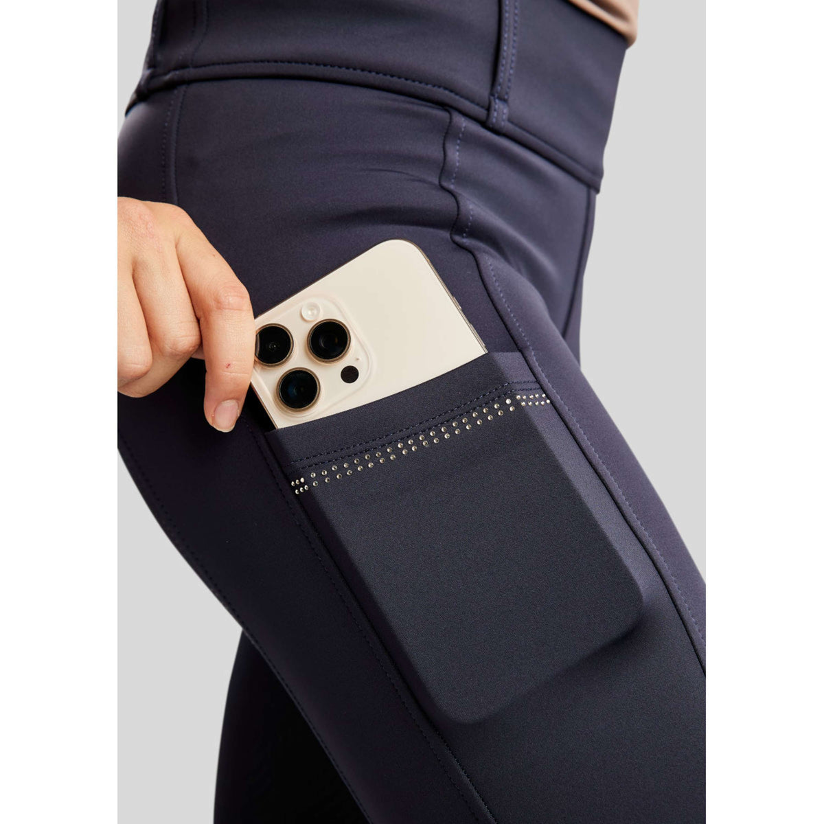 Montar Legging d'Équitation MOEverlisa Kids Full Grip Marin