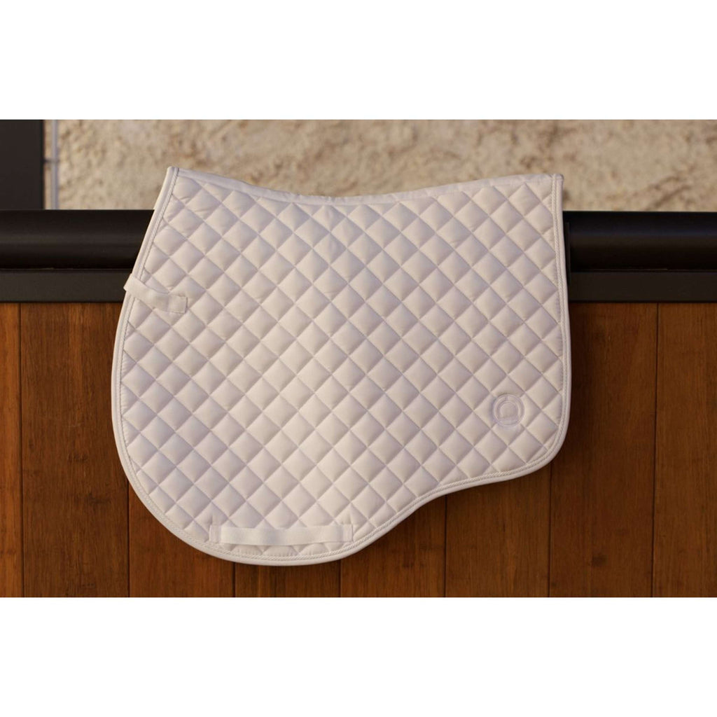 Montar Tapis de Selle Fair de Saut Blanc