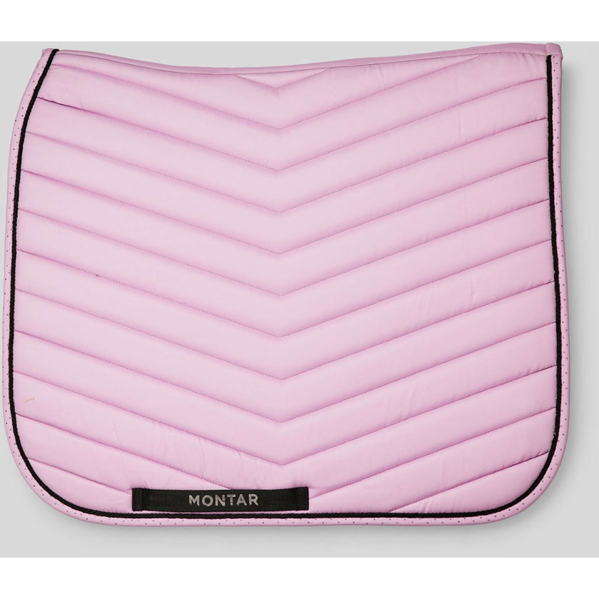Montar Tapis de Selle Fair Gun Metal Crystals Dressage Candy Pink Montar Tapis de Selle Fair Gun Metal Crystals Dressage Candy Pink