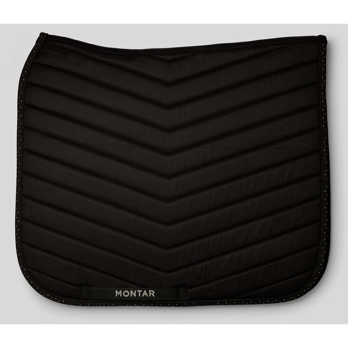 Montar Tapis de Selle Fair Gun Metal Crystals Dressage Noir