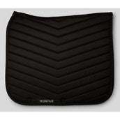 Montar Tapis de Selle Fair Gun Metal Crystals Dressage Noir