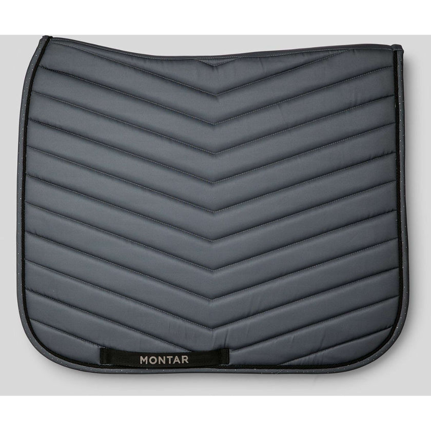 Montar Tapis de Selle Fair Gun Metal Crystals Dressage Gris Montar Tapis de Selle Fair Gun Metal Crystals Dressage Gris