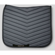 Montar Tapis de Selle Fair Gun Metal Crystals Dressage Gris