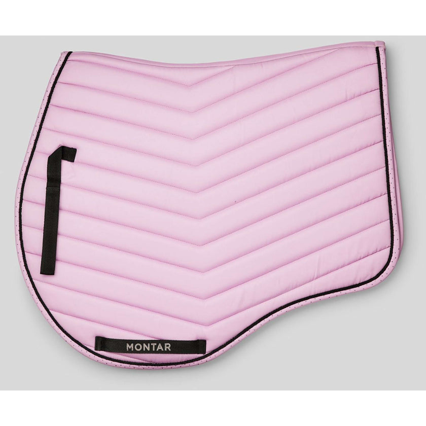 Montar Tapis de Selle Fair Gun Metal Crystals de Saut Candy Pink Montar Tapis de Selle Fair Gun Metal Crystals de Saut Candy Pink