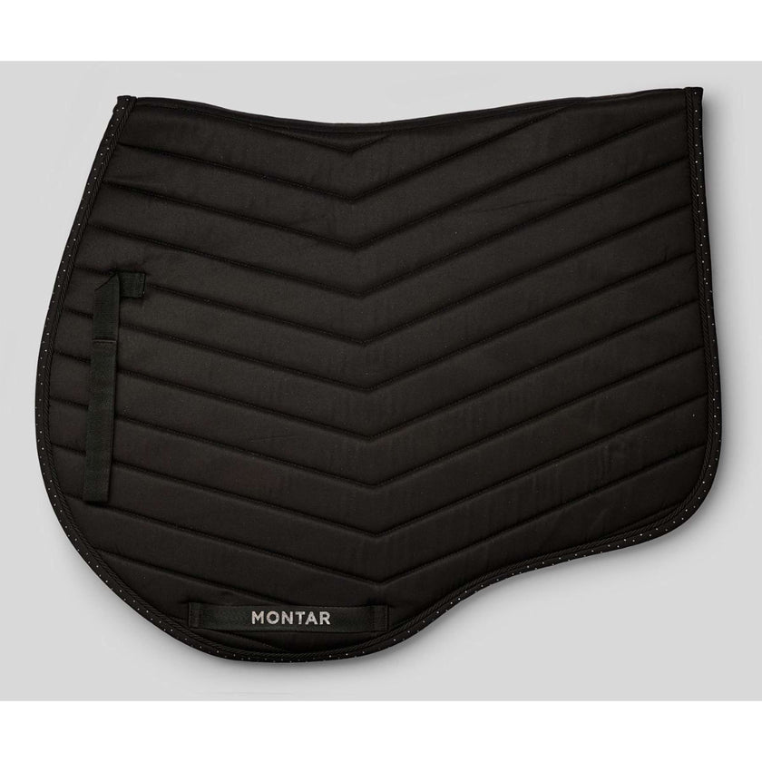 Montar Tapis de Selle Fair Gun Metal Crystals de Saut Noir Montar Tapis de Selle Fair Gun Metal Crystals de Saut Noir