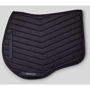 Montar Tapis de Selle Fair Gun Metal Crystals de Saut Marin