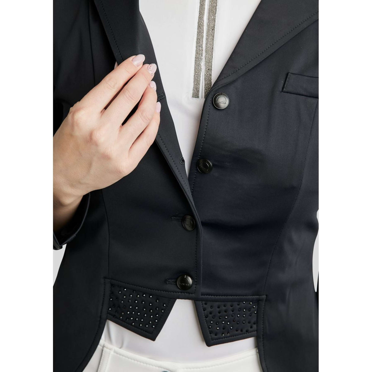 Montar Petite Veste de Concours Dressage Court Noir
