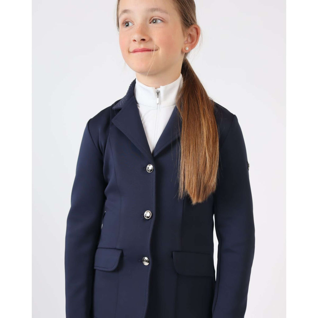Montar Petite Veste de Concours Crystals Junior Marin