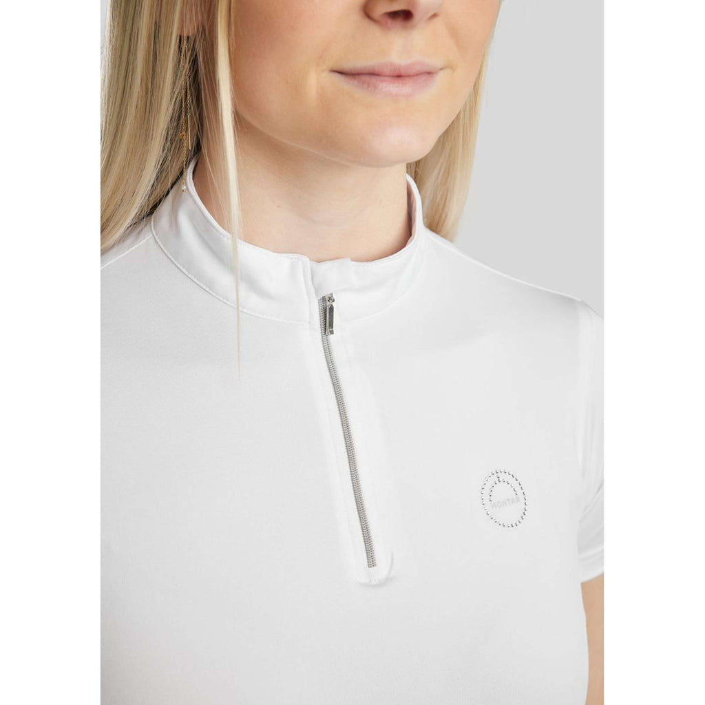 Montar Polo Everly Crystal Logo Blanc