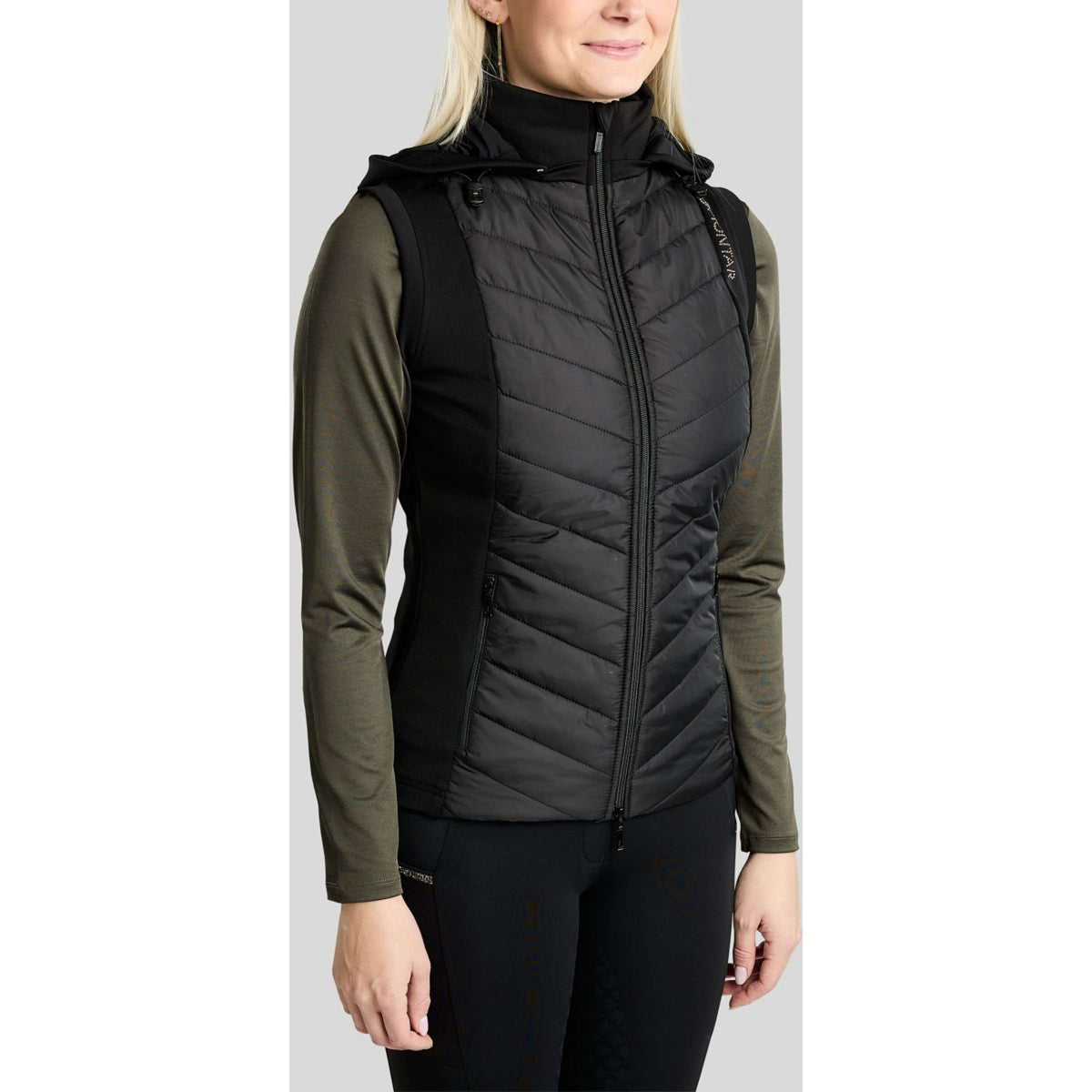 Montar Bodychauffant MoEverline Hybrid Detachable Hood Golden Quartz Crystals Noir