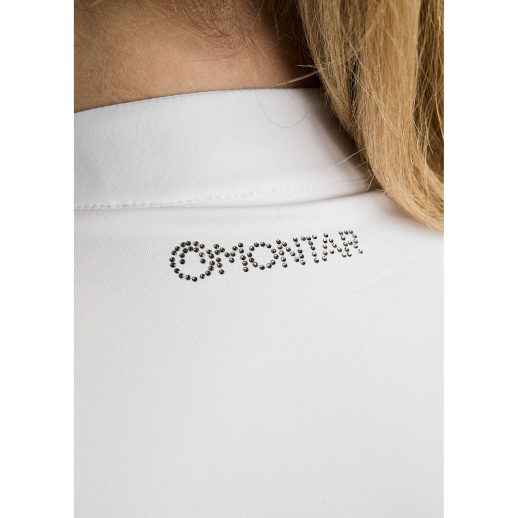 Montar T-shirt de Concours MoFay Curve Longues Manches Blanc