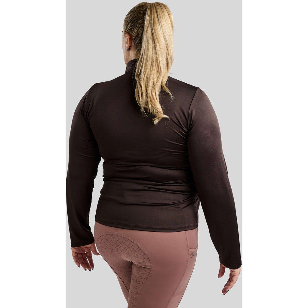 Montar Shirt MoFlair Curve Longues Manches Marron