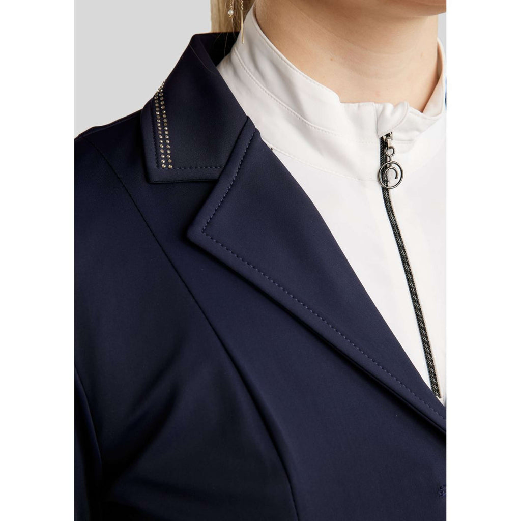 Montar Veste de Concours MoPearl Pintucks Gun Metal Crystals Marin