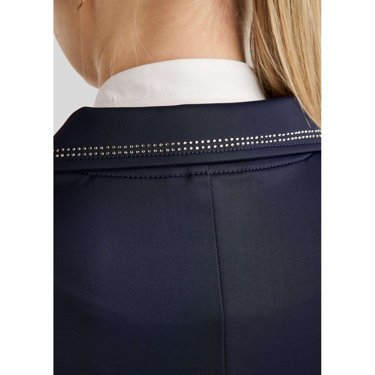 Montar Veste de Concours MoPearl Pintucks Gun Metal Crystals Marin