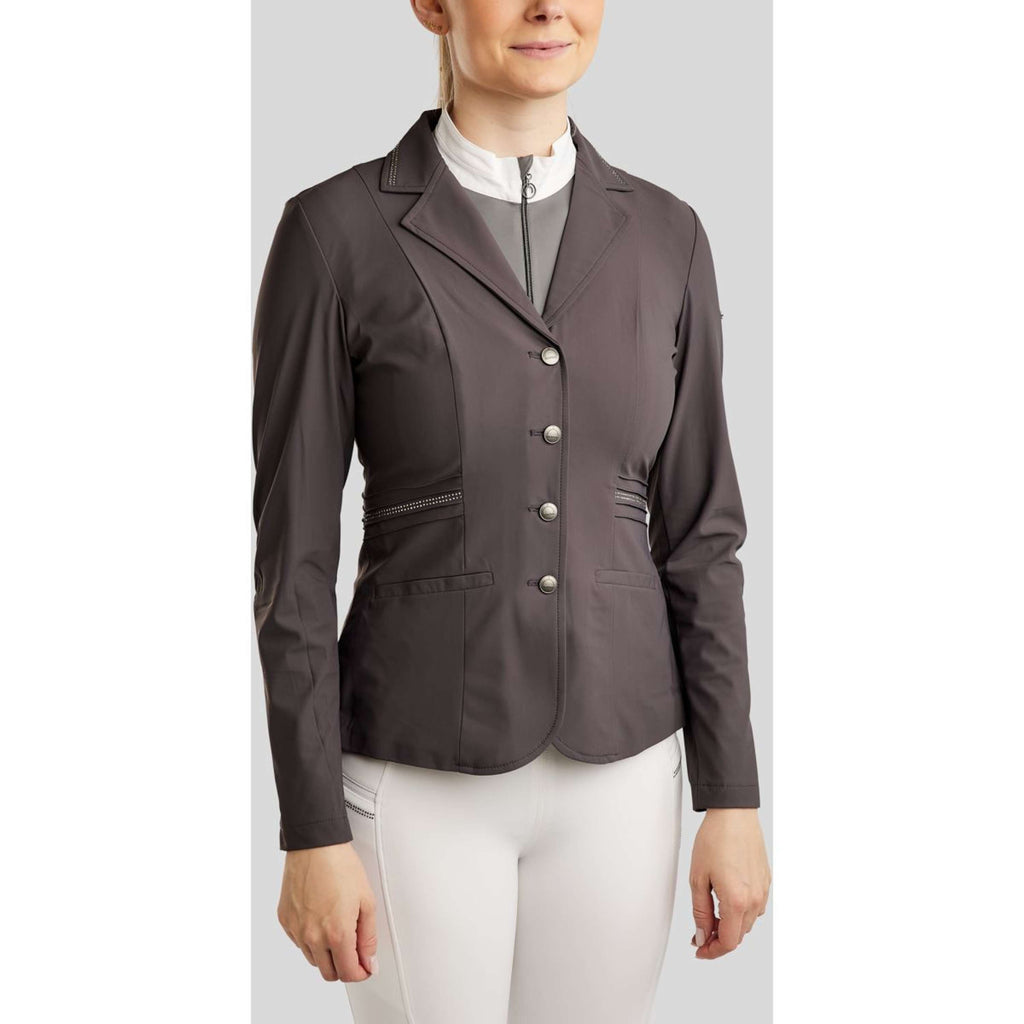Montar Veste de Concours MoPearl Pintucks Gun Metal Crystals Slate Grey