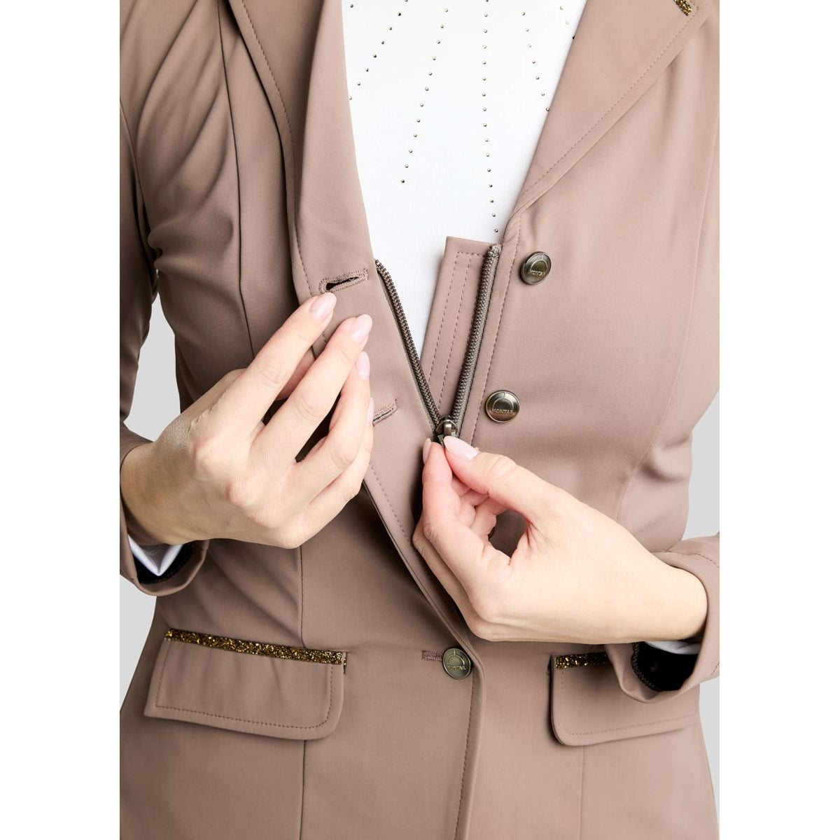 Montar Veste de Concours MoEve Golden Quartz Crystals Nougat Brown