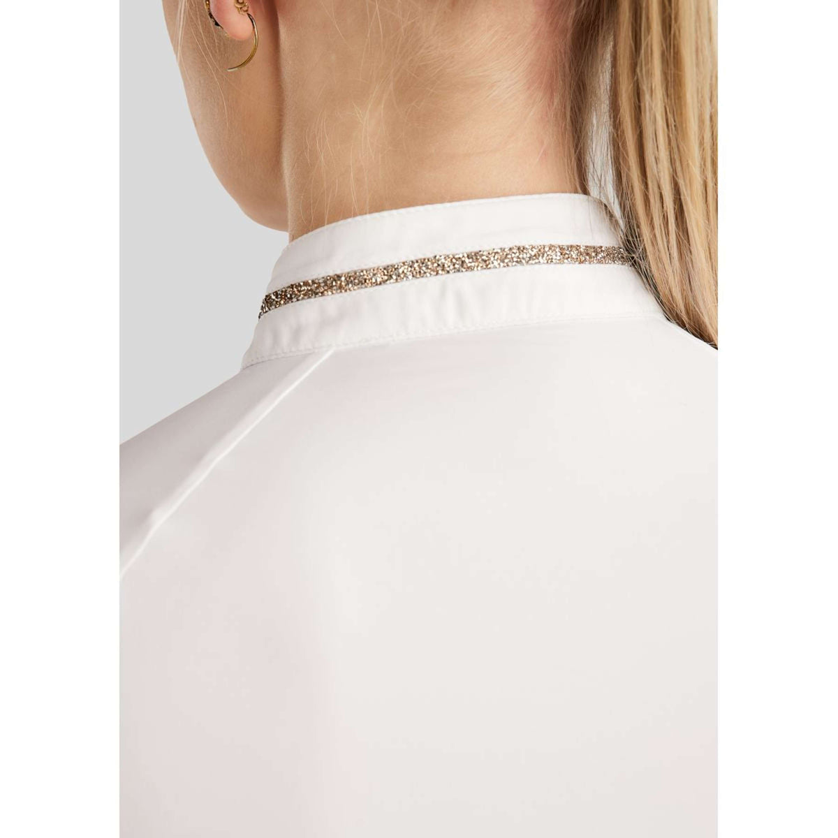 Montar T-shirt de Concours MoLila Champagne Crystals Blanc