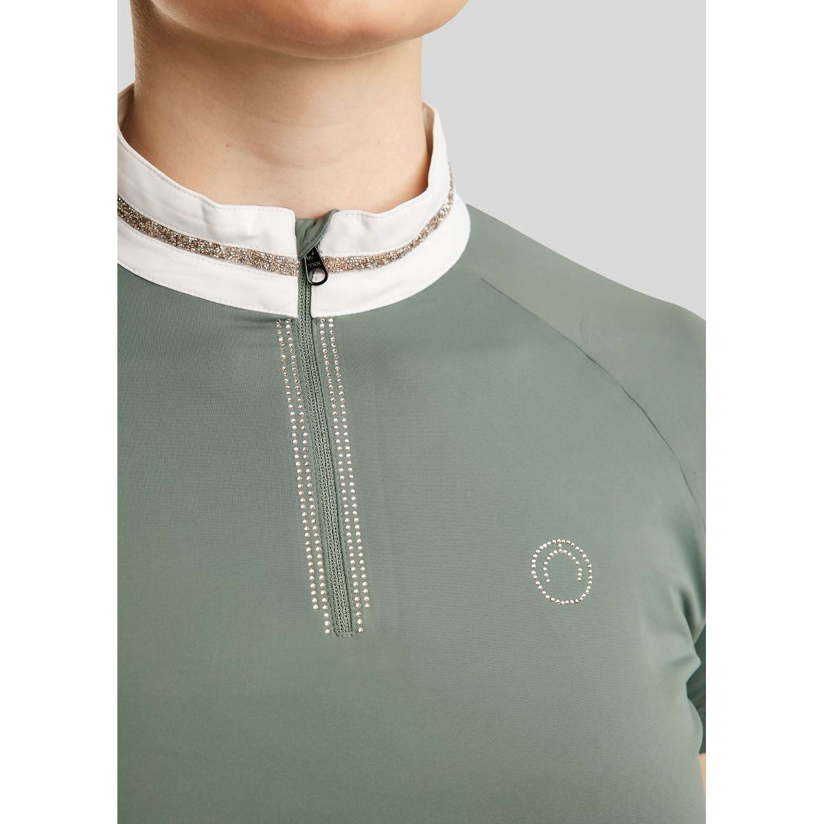 Montar T-shirt de Concours MoLila Champagne Crystals Jade