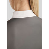 Montar T-shirt de Concours MoPearl Pintucks Gun Metal Crystals Gris