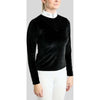 Montar T-shirt de Concours MoValerie Velvet Golden Quartz Crystals Longues Manches Noir