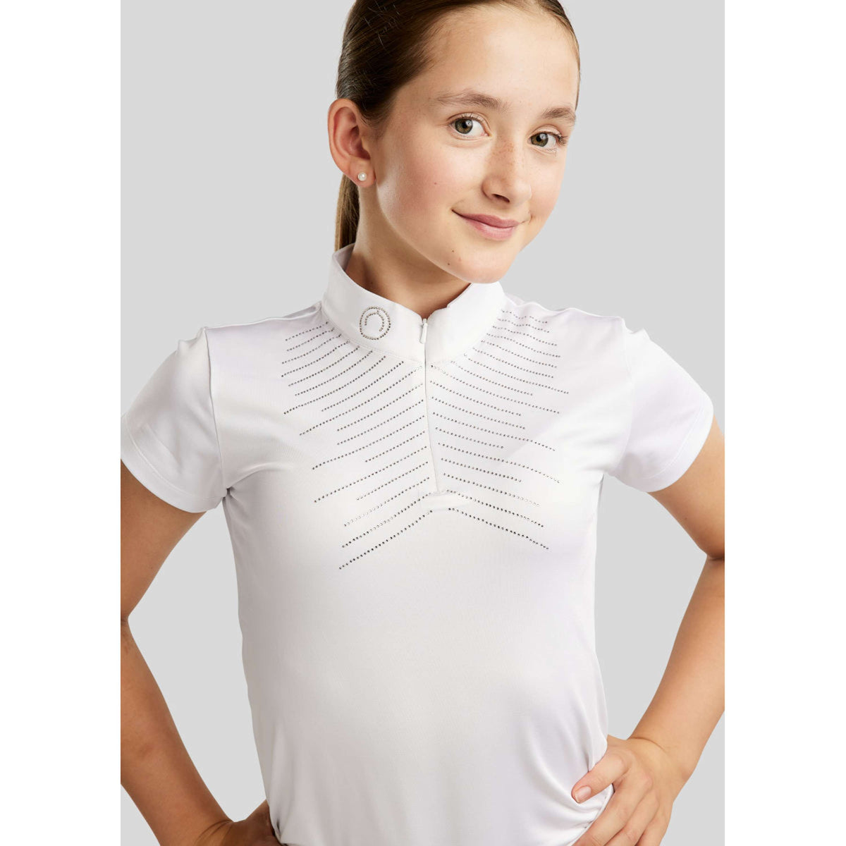 Montar T-shirt de Concours MoSparkle Kids Blanc