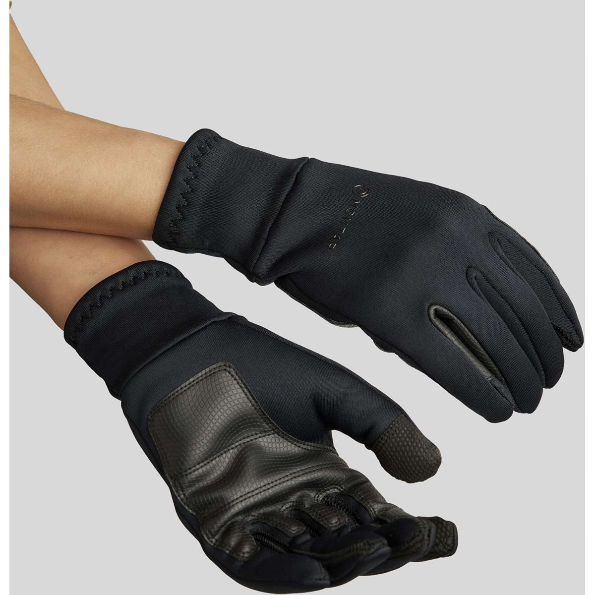 Montar Gants d'Équitation Softshell Brushed Digital Touch Noir