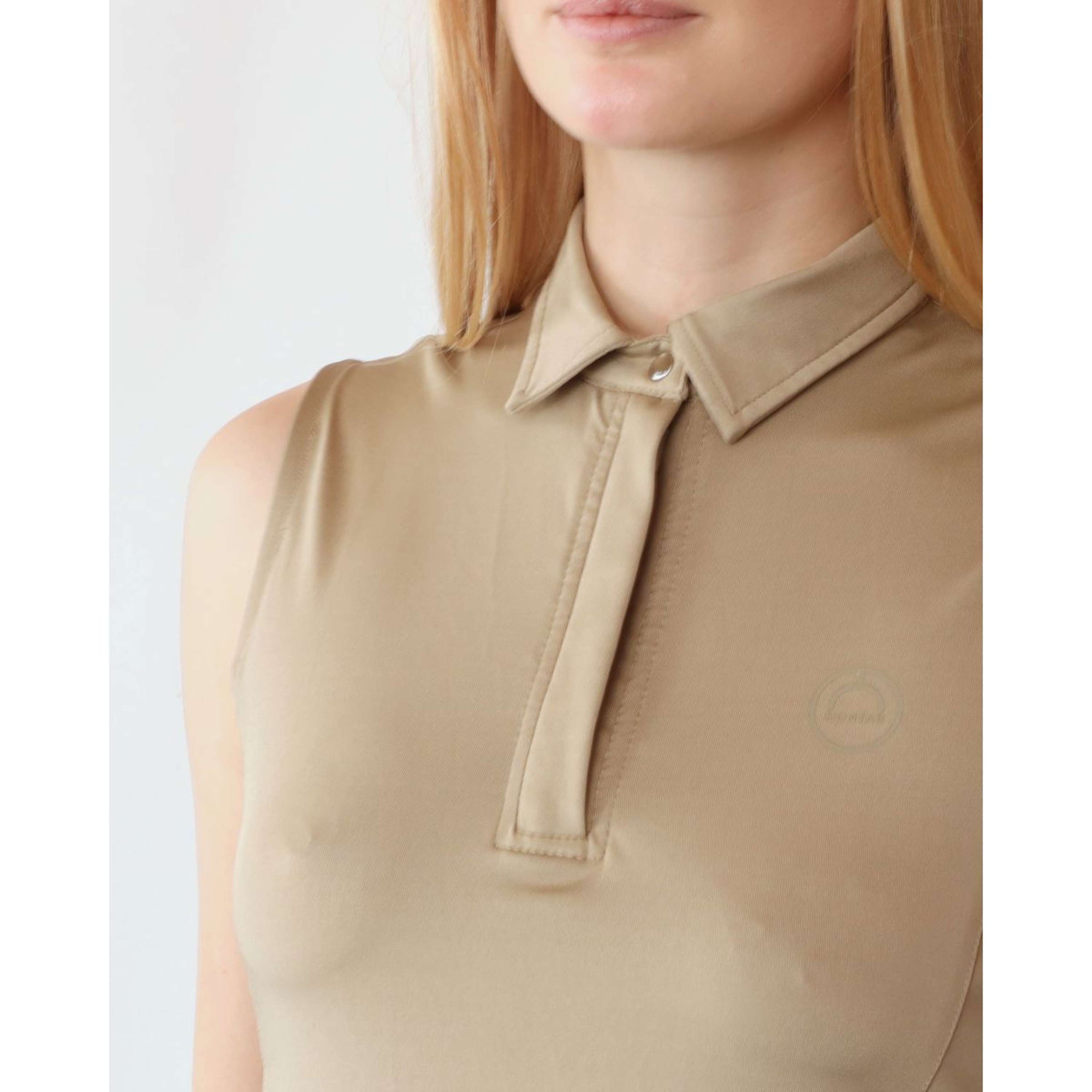 Montar Polo Fiona Sans Manche Beige