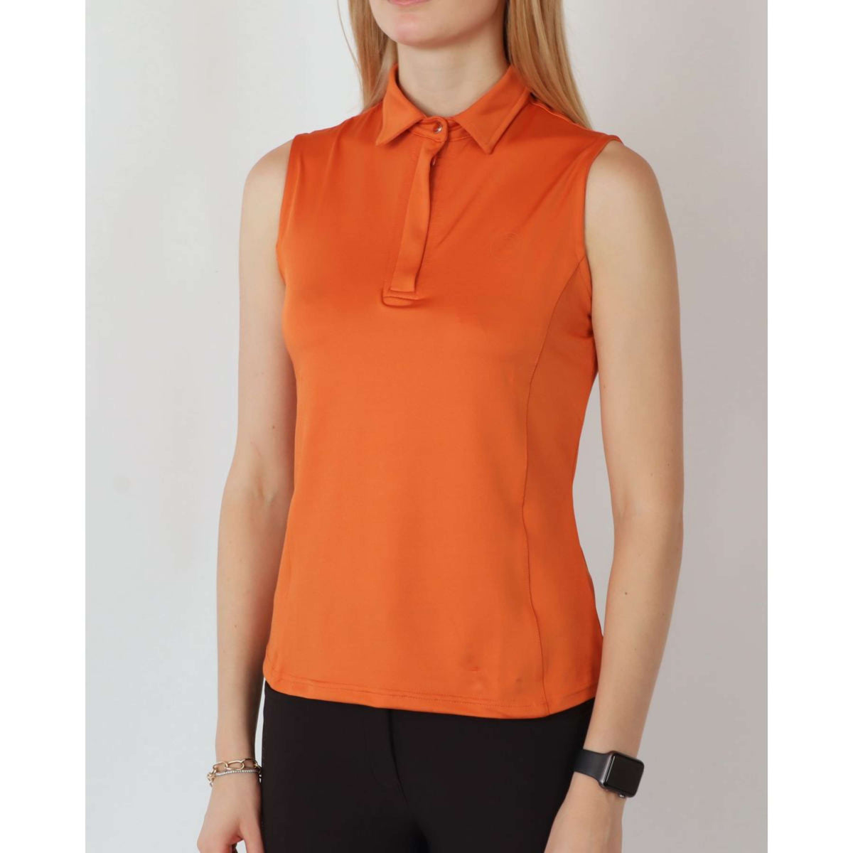 Montar Polo Fiona Sans Manche Burnt Orange