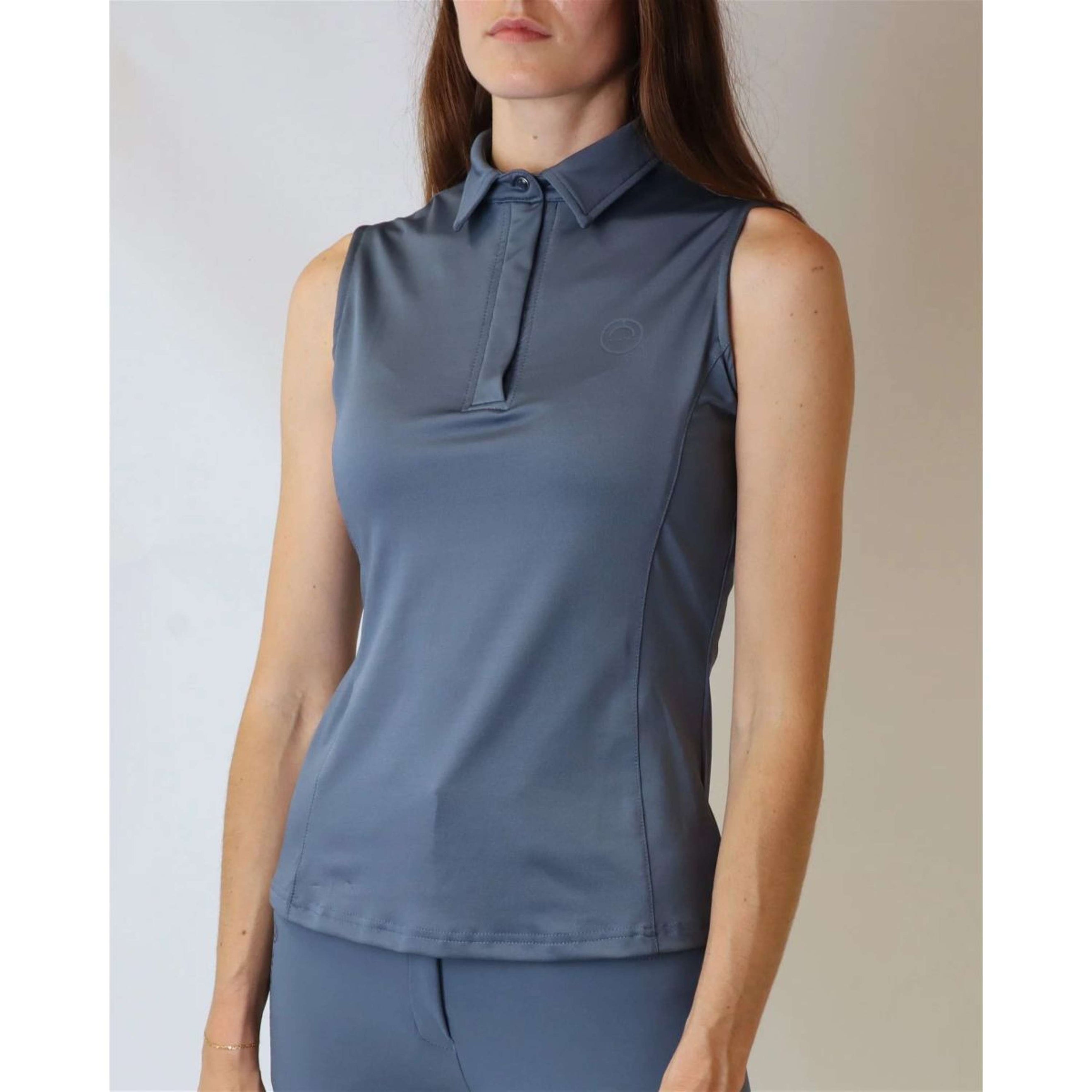 Montar Polo Fiona Sans Manche Dove Blue