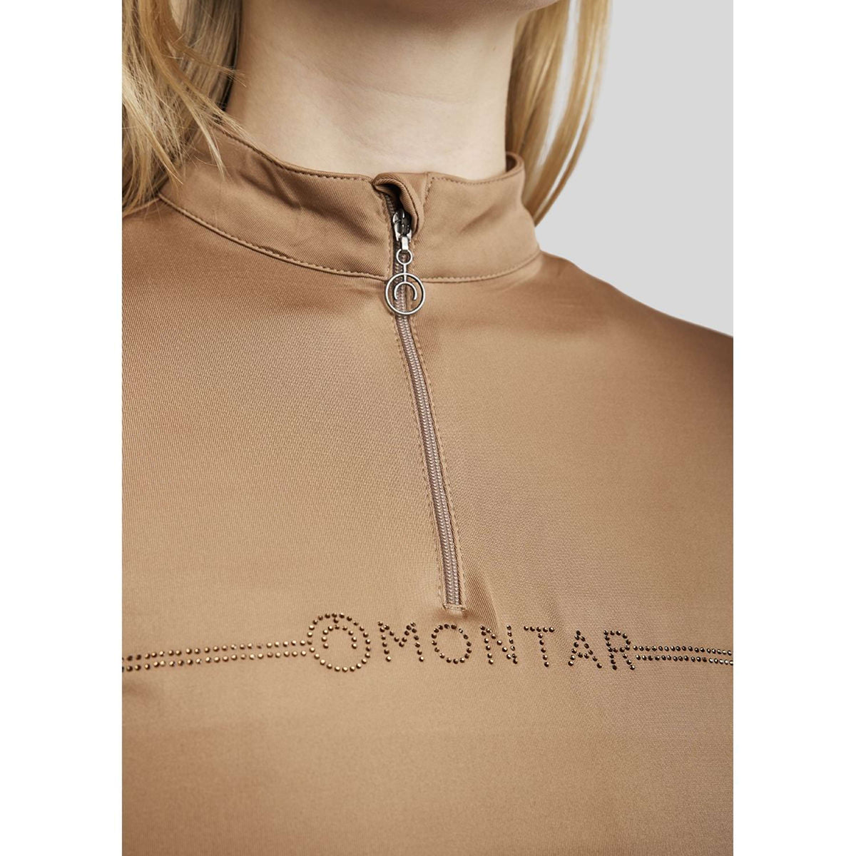 Montar Chemise MoAviana Crystal Logo Longues Manches Latte