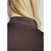 Montar Chemise MoAviana Crystal Logo Longues Manches Marron