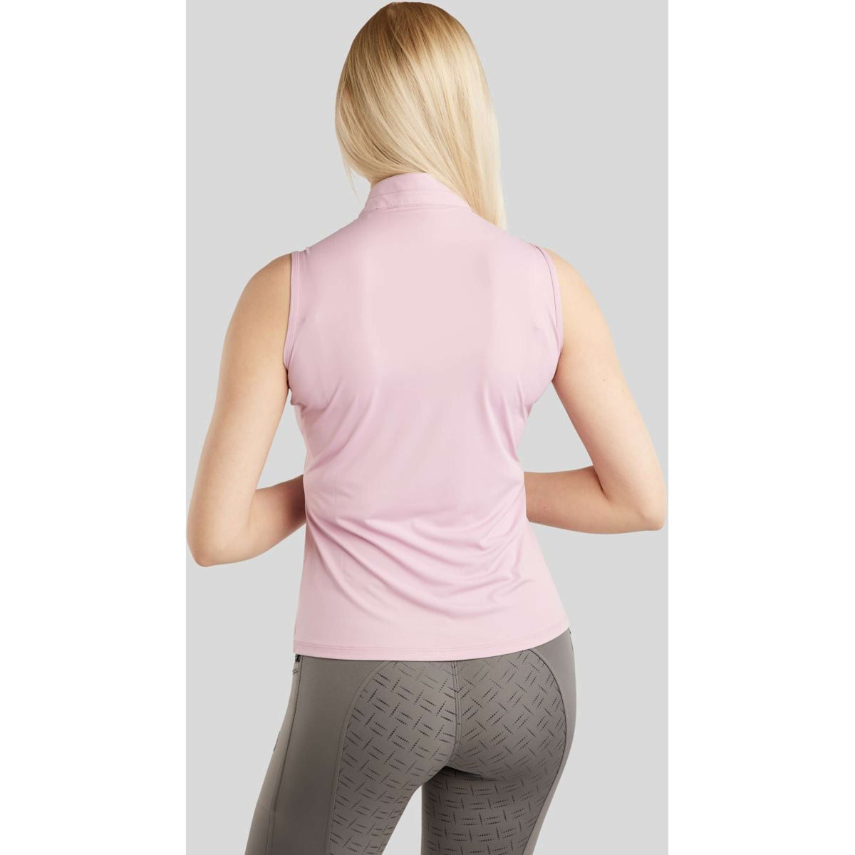 Montar Chemise MoPearl Pintuck Sans Manche Candy Pink