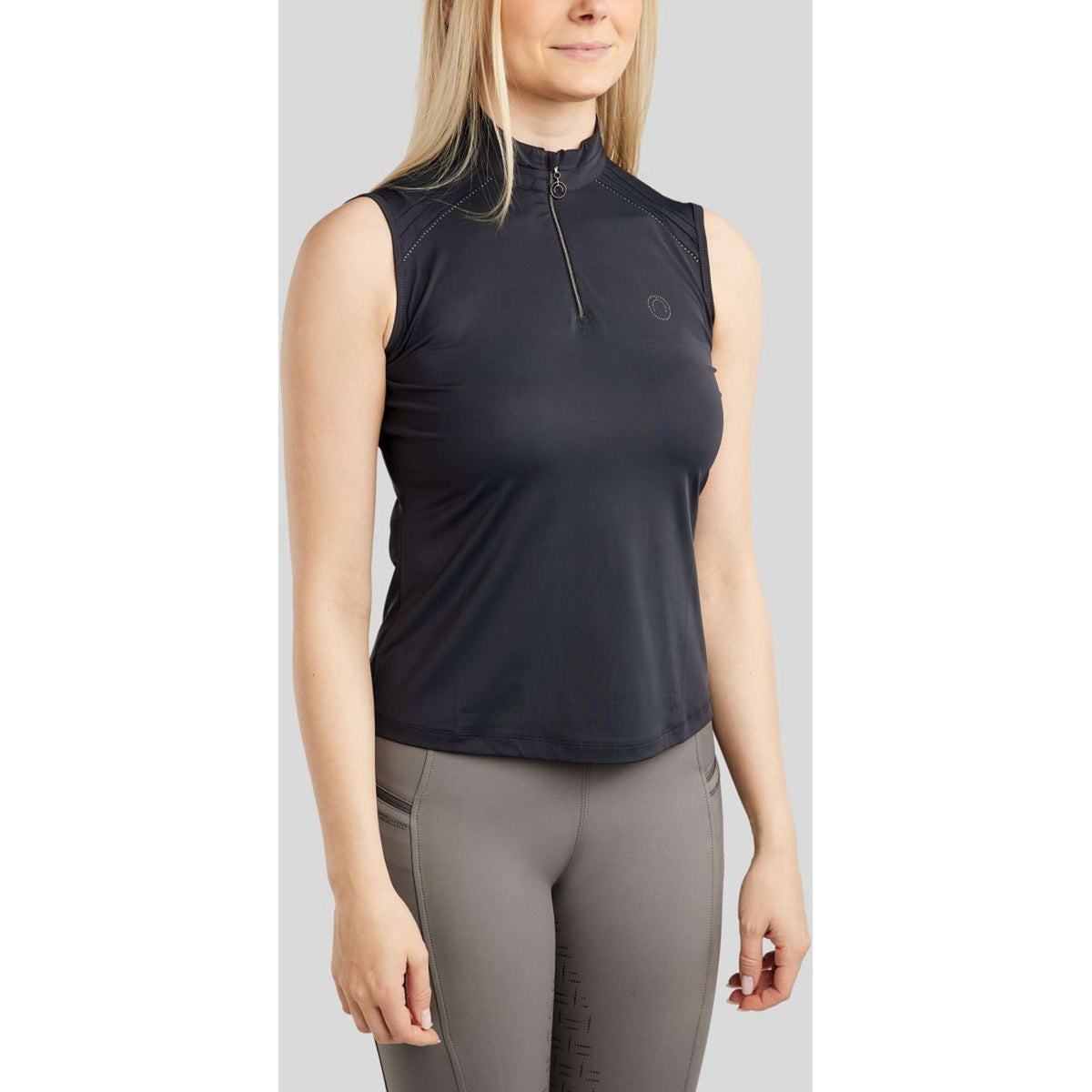 Montar Chemise MoPearl Pintuck Sans Manche Marin