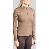 Montar Chemise MoEverline Golden Quartz Crystals Longues Manches Nougat Brown