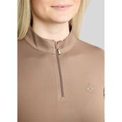 Montar Chemise MoEverline Golden Quartz Crystals Longues Manches Nougat Brown