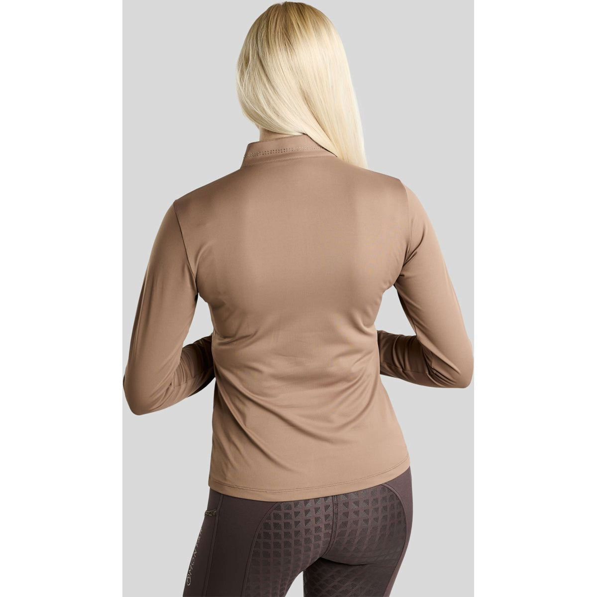 Montar Chemise MoEverline Golden Quartz Crystals Longues Manches Nougat Brown