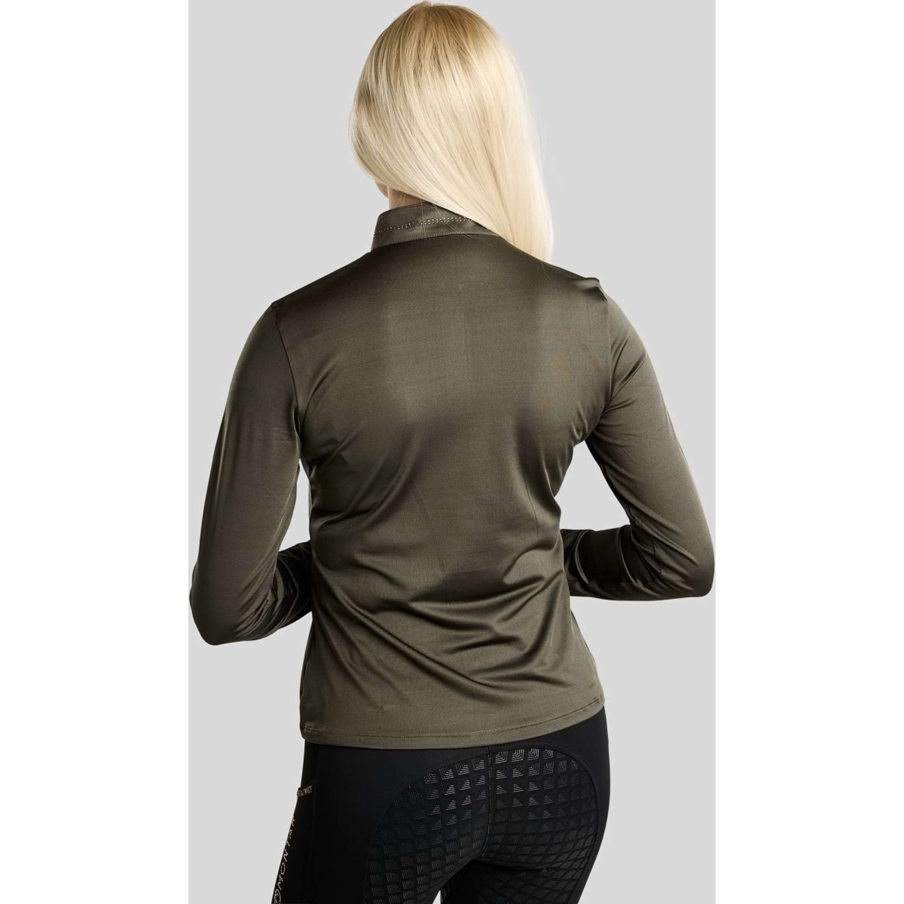 Montar Chemise MoEverline Golden Quartz Crystals Longues Manches Forest Green