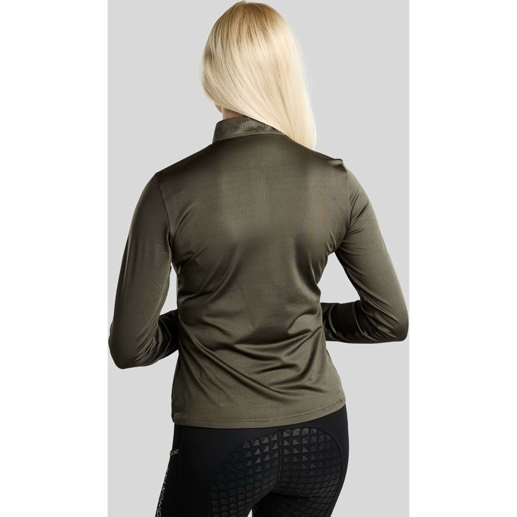 Montar Chemise MoEverline Golden Quartz Crystals Longues Manches Forest Green