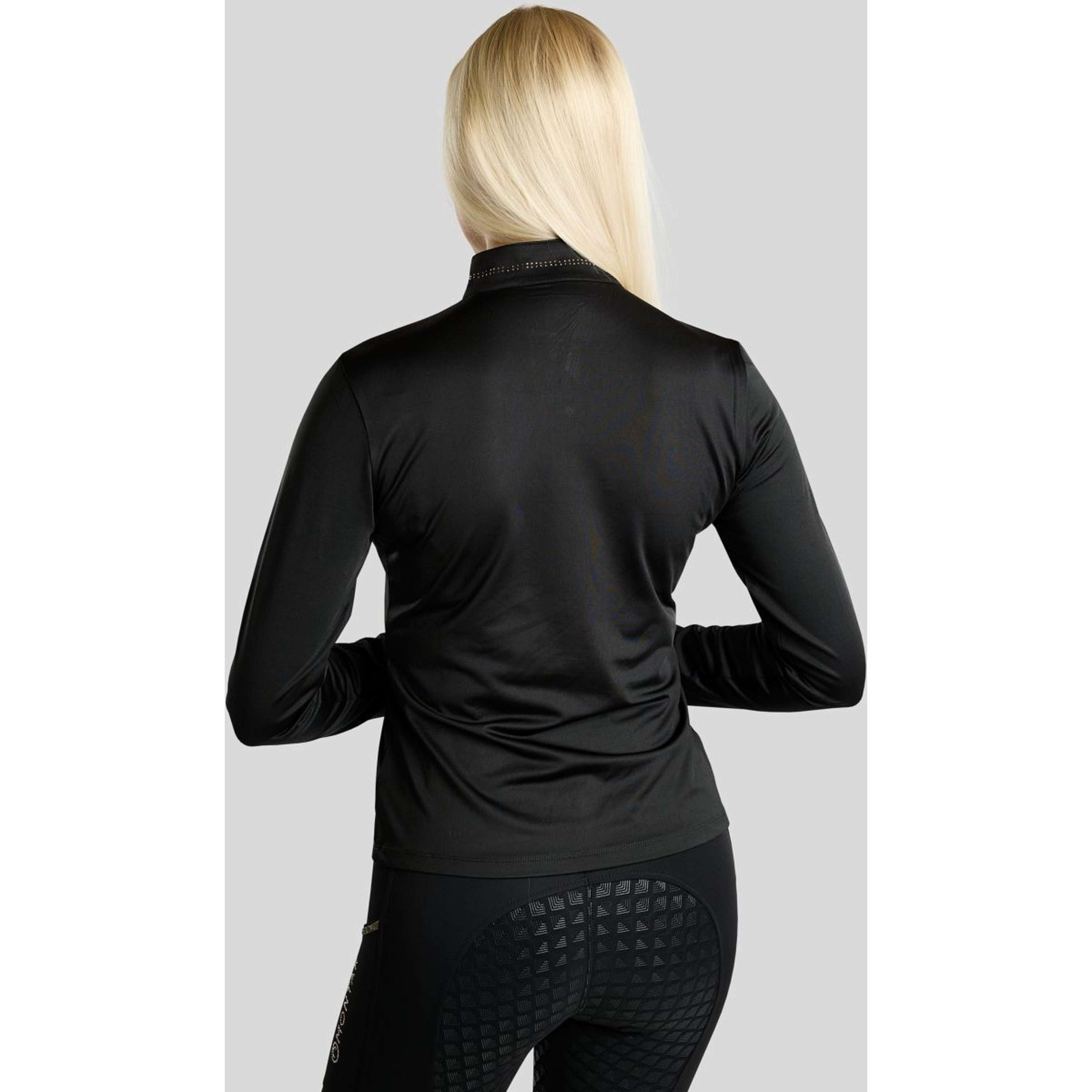 Montar Chemise MoEverline Golden Quartz Crystals Longues Manches Noir