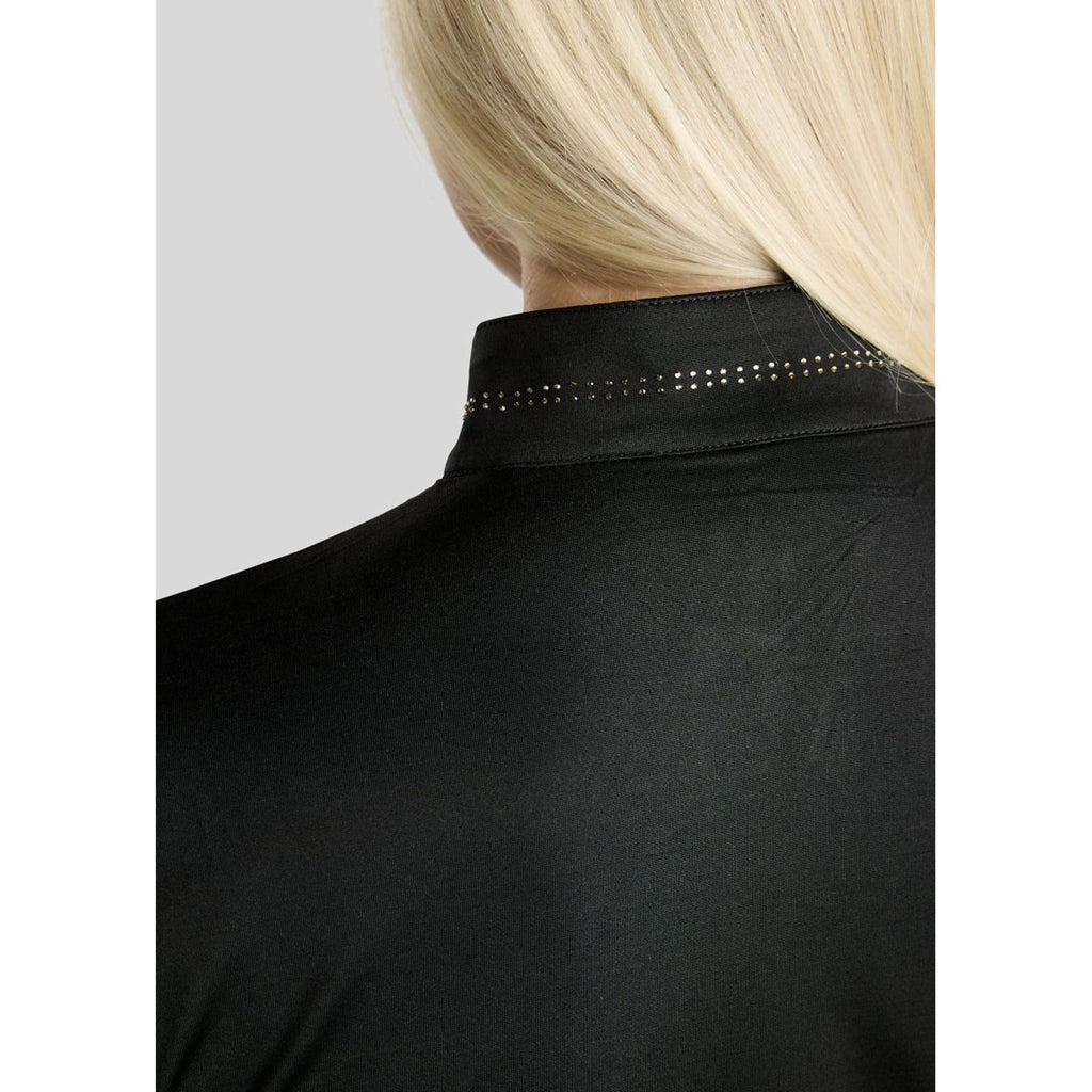 Montar Chemise MoEverline Golden Quartz Crystals Longues Manches Noir