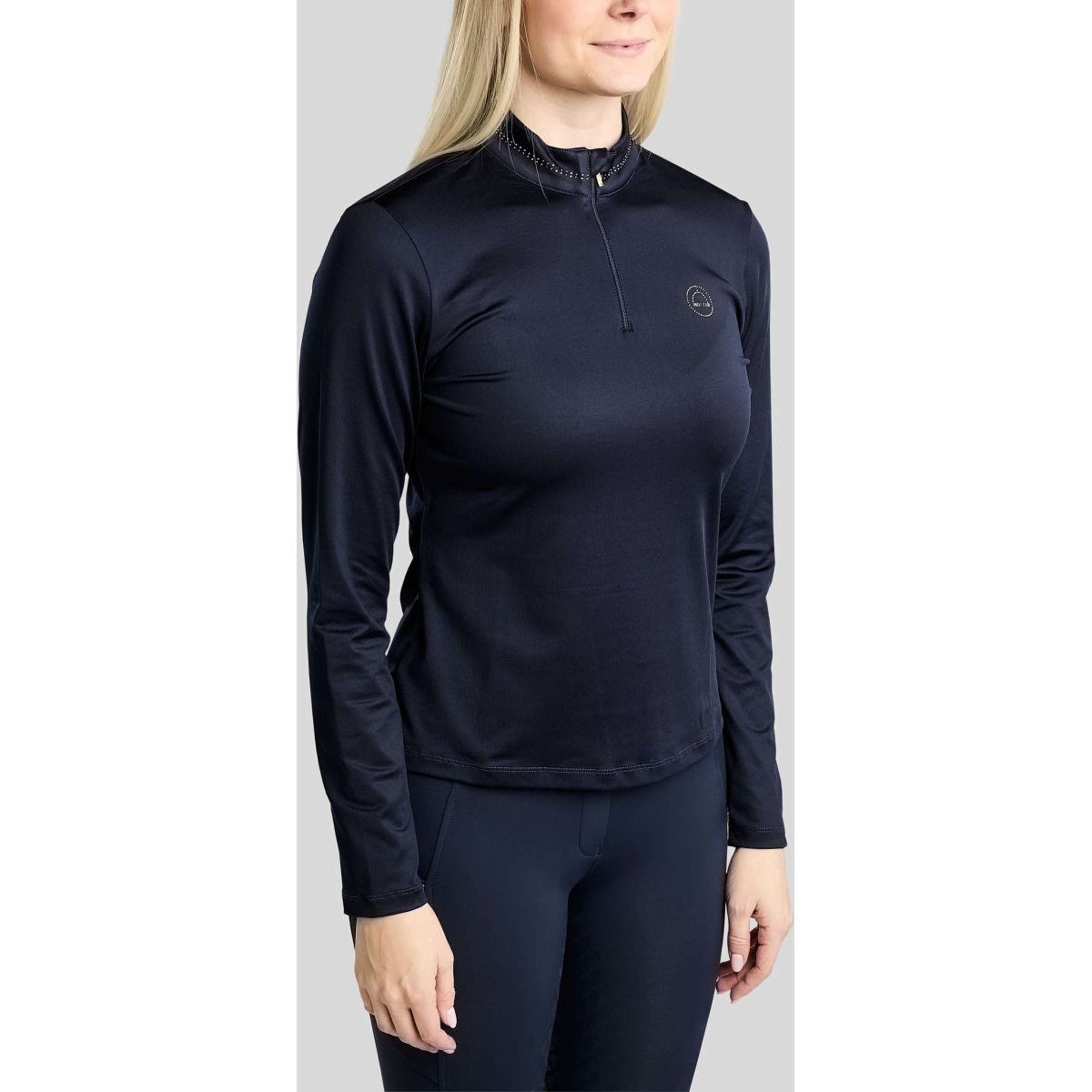 Montar Chemise MoEverline Golden Quartz Crystals Longues Manches Marine