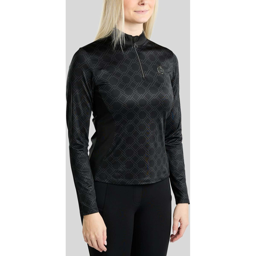 Montar Chemise MoLeia Lumber Check All Over Printed Longues Manches Noir