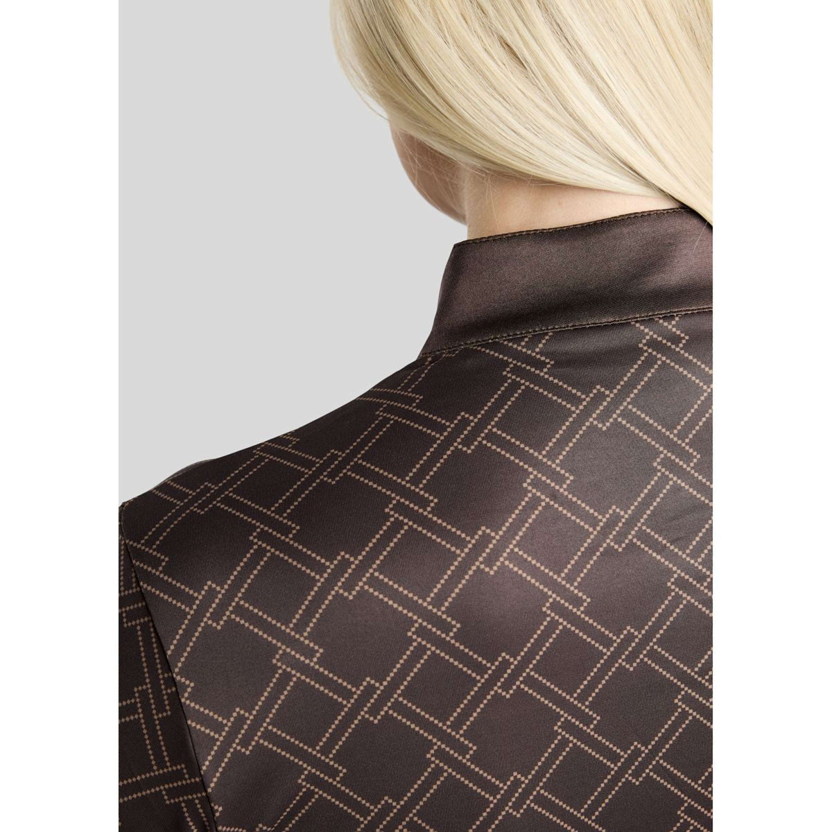 Montar Chemise MoLeia Lumber Check All Over Printed Longues Manches Black Peony