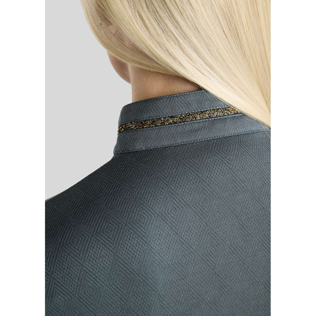 Montar Chemise MoEkta Jacquard Pattern Golden Quartz Longues Manches Dark Slate