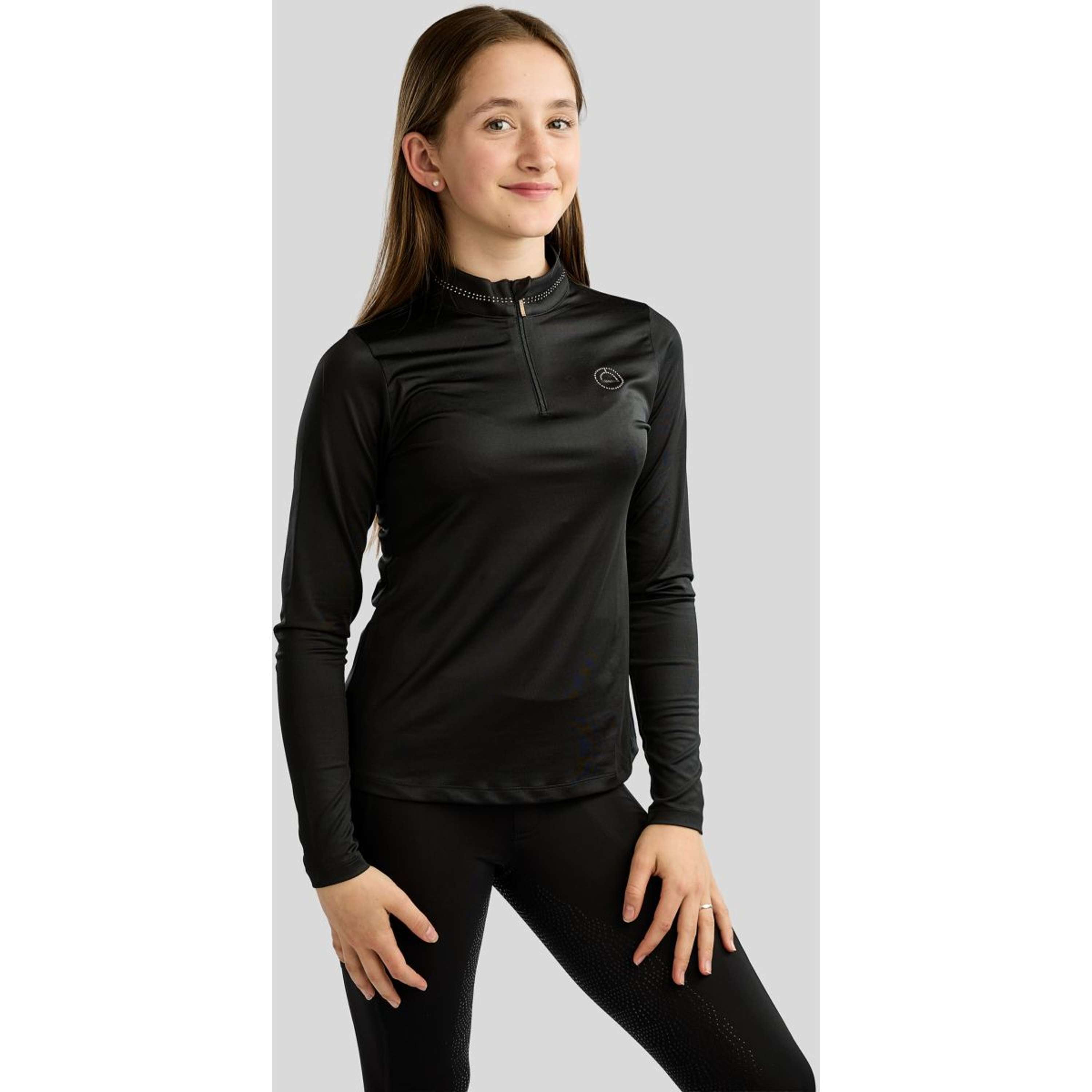 Montar Chemise MoEverline Golden Quartz Crystals Kids Longues Manches Noir