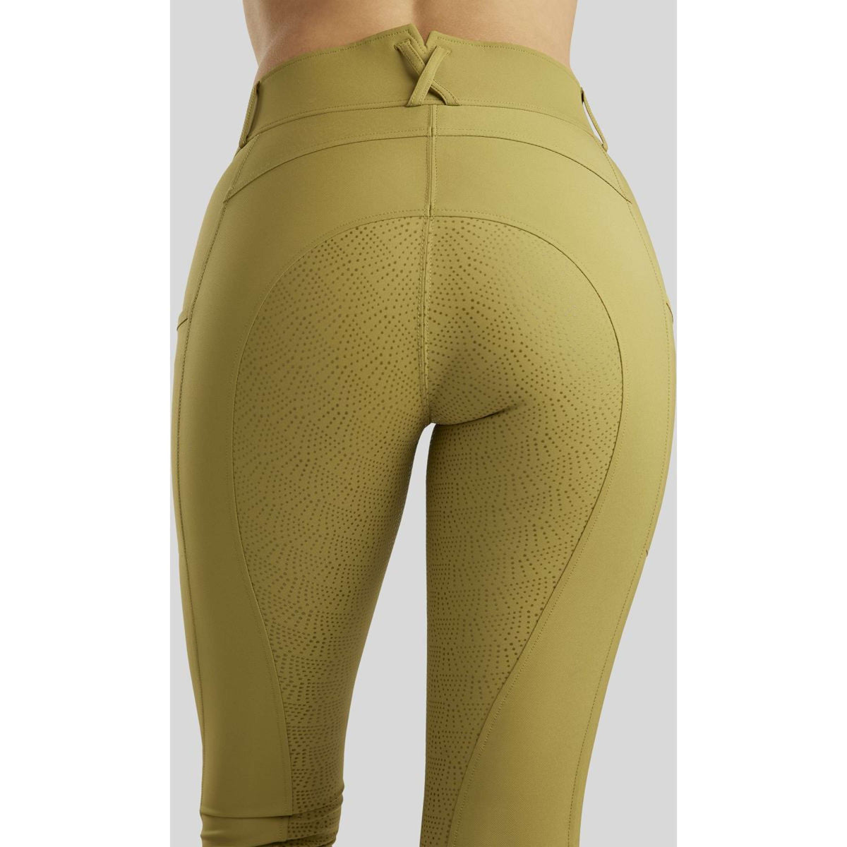 Rebel Pantalon d'Équitation Highwaist Thigh Pocket Full Grip Seagrass