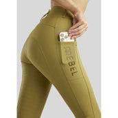 Rebel Pantalon d'Équitation Highwaist Thigh Pocket Full Grip Seagrass