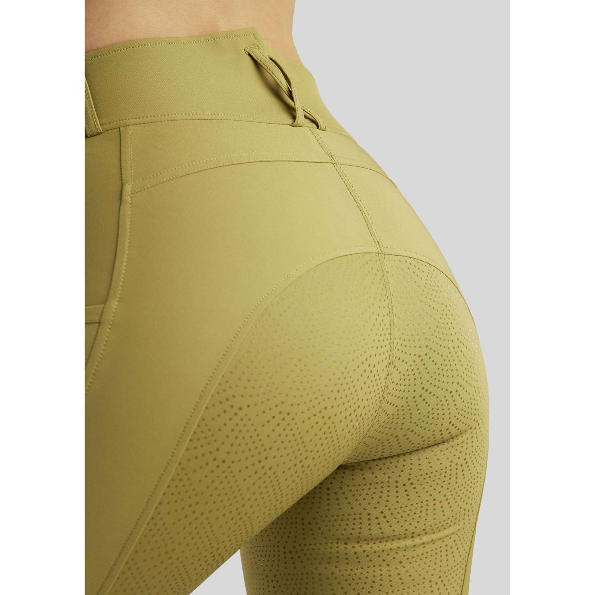 Rebel Pantalon d'Équitation Highwaist Thigh Pocket Full Grip Seagrass