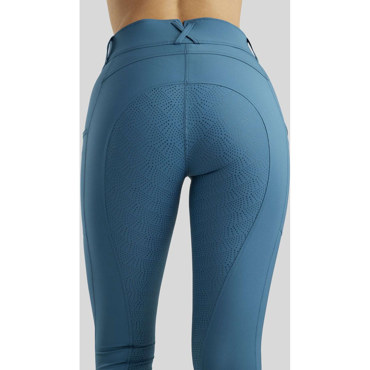 Rebel Pantalon d'Équitation Highwaist Thigh Pocket Full Grip Petrol