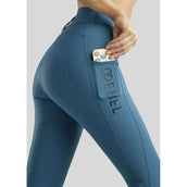 Rebel Pantalon d'Équitation Highwaist Thigh Pocket Full Grip Petrol